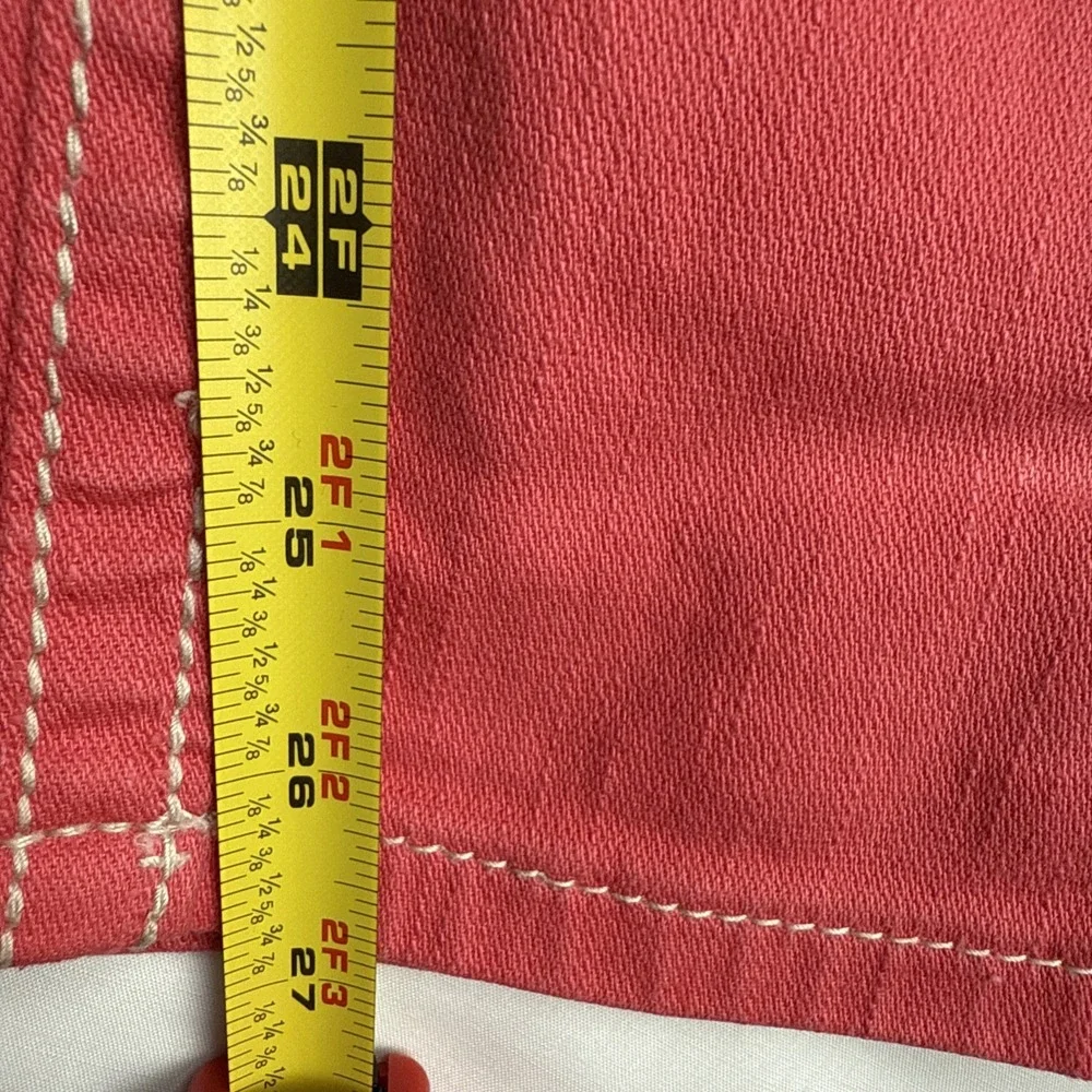Miss Me Jeans Copped Womens Size 27 Color Melon JE5794C2  Flap Pockets Luxery - Picture 10 of 13